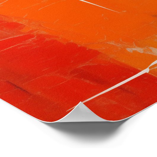 Chromatic Crossroads Abstract Digital Painting ポスター (角)