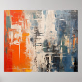 Chromatic Crossroads Abstract Digital Painting ポスター (正面)