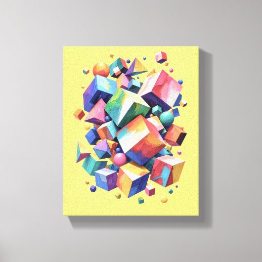 Chromatic Cube Symphony キャンバスプリント (正面)