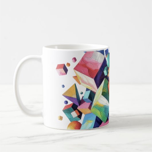 Chromatic Cube Symphony コーヒーマグカップ (左)