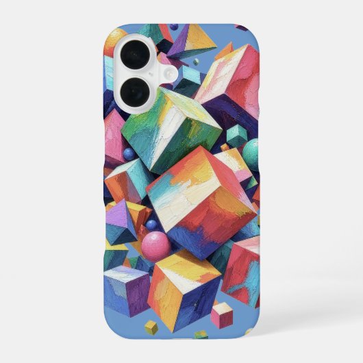 Chromatic Cube Symphony iPhone 16ケース (裏面)