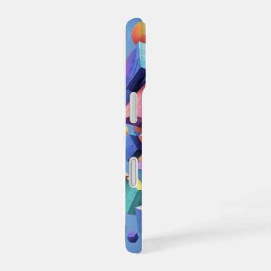 Chromatic Cube Symphony iPhone 16ケース (右側面)