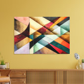 Chromatic Geometric Mosaic キャンバスプリント (インサイチュ (リビング))