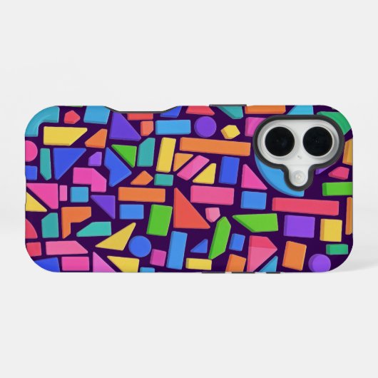Chromatic Geometry iPhone 16ケース (裏面横)