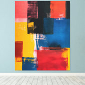 Chromatic Intersections キャンバスプリント (インサイチュ (ウッドフロア))