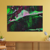 Chromatic Ridge Abstraction キャンバスプリント (インサイチュ (リビング))