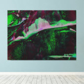 Chromatic Ridge Abstraction キャンバスプリント (インサイチュ (ウッドフロア))