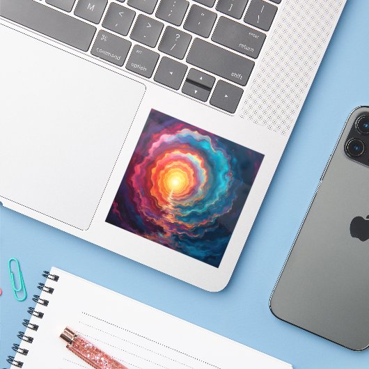 Chromatic Singularity - Square Vinyl シール (ノートパソコンとiPhone)