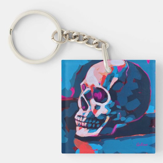 Chromatic Skull Painting キーホルダー (正面)