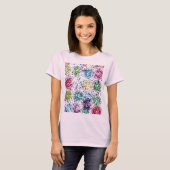 Chromatic Stipple Bloom Abstract Tシャツ (正面フル)