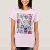 Chromatic Stipple Bloom Abstract Tシャツ (正面)