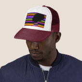Chromatic Stripe Profile – Pop Art Trucker Cap キャップ (インサイチュ)