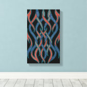 Chromatic Threads Canvas キャンバスプリント (インサイチュ (ウッドフロア))