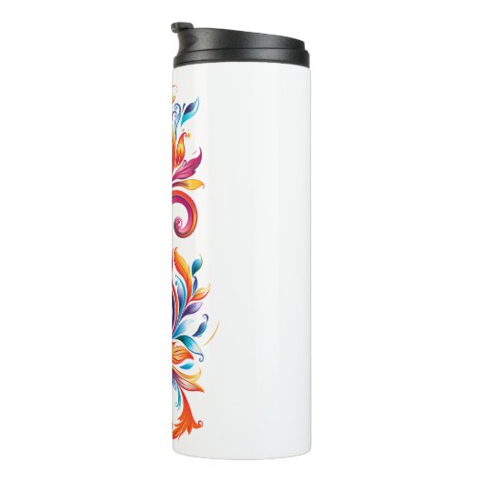 "Chromatic Vortex" abstract colors design タンブラー (回転右)