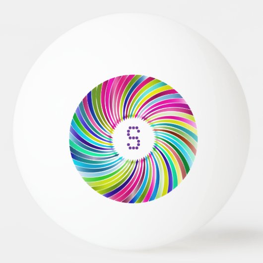 Chromatic Vortex Ping Pong Ball 卓球ボール (裏面)