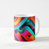 Chromatic Waves – Abstract Art Mug コーヒーマグカップ (正面右)