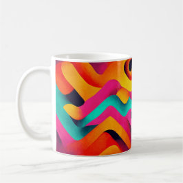 Chromatic Waves – Abstract Art Mug コーヒーマグカップ