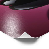 Chromatisch farbige Glaskegeln in Reflexion フォトプリント (角)