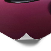 Chromatisch farbige Glaskegeln in Reflexion ポスター (角)