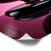 Chromatisch farbige Glaskegeln in Reflexion ポスター (コーナー)