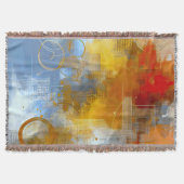 Chromatische Skyline: Puls der urbanen Abstraktion スローブランケット (正面)