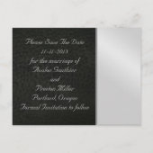 Chromeとレザーフェイクハート日付はがきを保存 案内ポストカード (裏面)