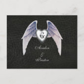 Chromeとレザーフェイクハート日付はがきを保存 案内ポストカード (正面)