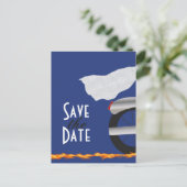 ChromeとLaceバイクもしくは自転車に乗る人日付はがきを保存 案内ポストカード (スタンド正面)