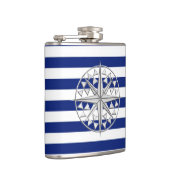 Chromeスター航海のオンネイビーストライプズ フラスク (右)