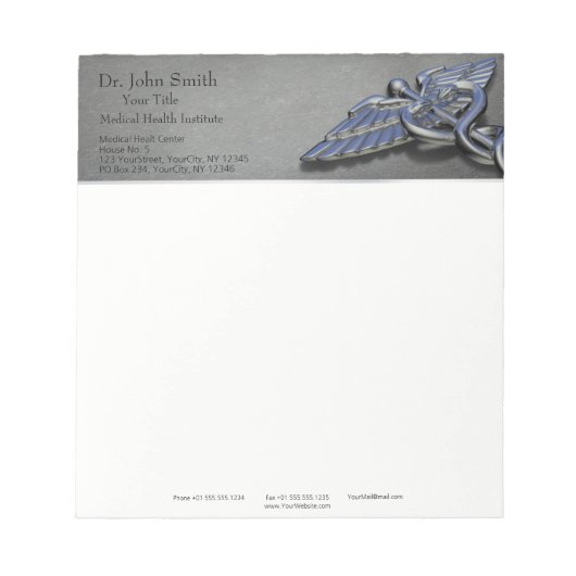 Chromeプロフェッショナルメディカルカドゥセウス – メモ帳 (正面)