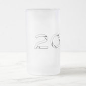 Chrome 2016卒業マグ1 フロストグラスビールジョッキ (中央)