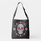Chrome Calavera (Red Rose) クロスボディバッグ (裏面)