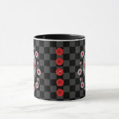 Chrome Calavera (Red Rose)  マグカップ (中央)