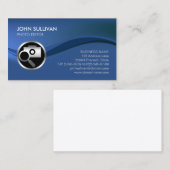 Chrome Camera Icon Photographer Business Card 名刺 (正面/裏面)