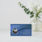 Chrome Camera Icon Photographer Business Card 名刺 (スタンド正面)