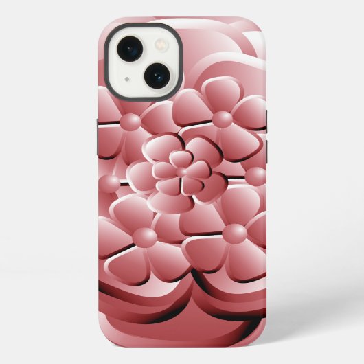 Chrome Flowers - Rubescent Case-Mate iPhoneケース iPhone 13ケース (裏面)