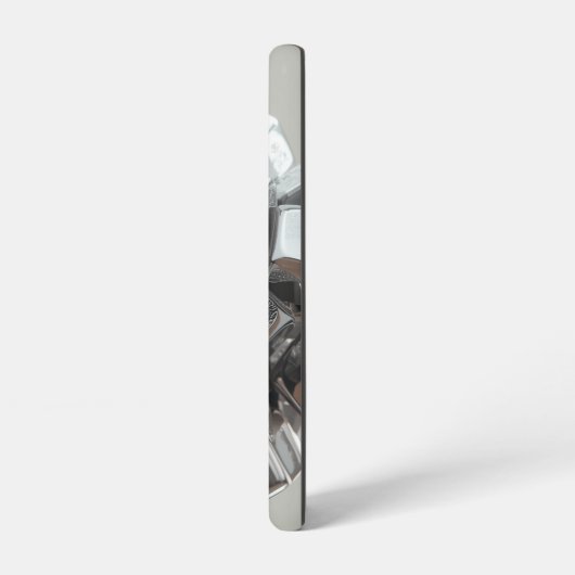  Chrome Geometric Cubes Samsung Case Galaxyケース (左側面)