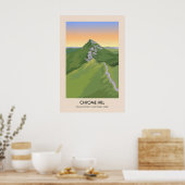 Chrome Hill Peak District Travel Poster ポスター (キッチン)