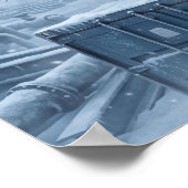 Chrome Maine Coon Frost Turbine Art ポスター (角)