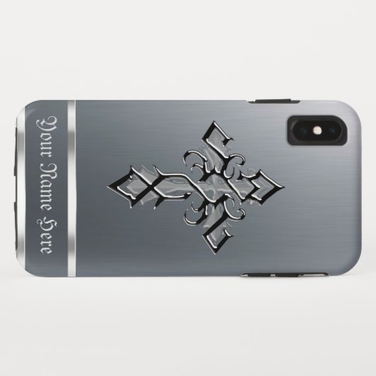 Chrome Medial Cross iPhone XS Maxケース Case-Mate iPhoneケース (裏面(横))