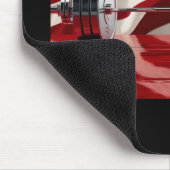 Chrome Olympic Barbell Set U.S. Flag Background マウスパッド (コーナー)