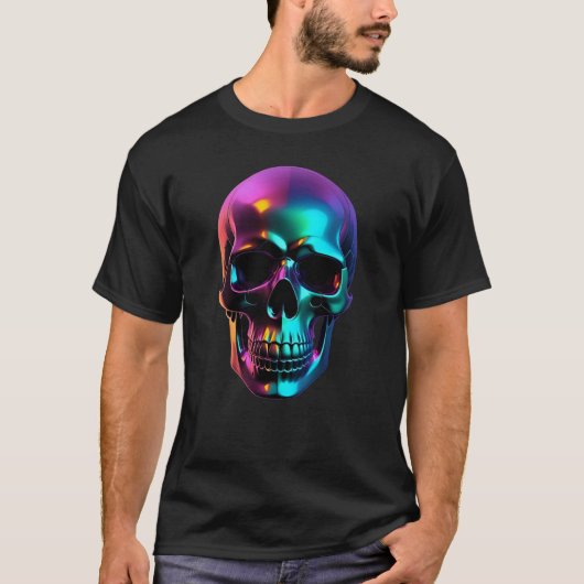 Chrome Skull T-Shirt Tシャツ (正面)