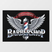 Chrome Winged Barberpole ウィンドウサイン (シート)