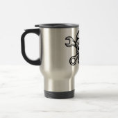 Chromeboyの交差レンチ トラベルマグ (左)