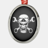 Chromeboyの交差レンチ メタルオーナメント (左)