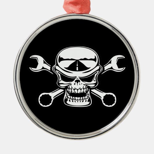 Chromeboyの交差レンチ メタルオーナメント (正面)