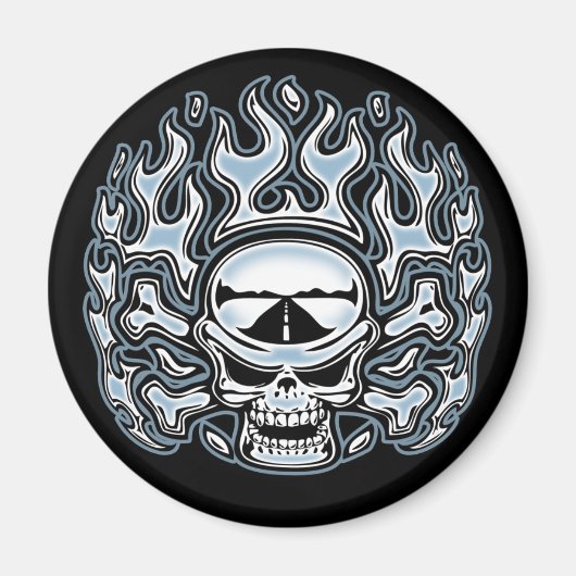 Chromeboy Crossbones マグネット (正面)