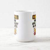 Chronic April Foolery Funny Warning  コーヒーマグカップ (中央)