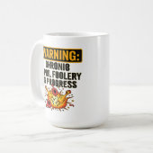 Chronic April Foolery Funny Warning  コーヒーマグカップ (正面左)