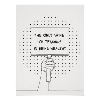 Chronic Illness Awareness & Advocacy Quote Print ポスター